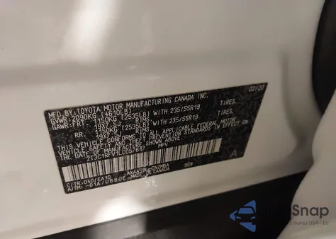 2020 Toyota Rav4 Xle Premium z USA, uszkodzony, nr VIN 2T3C1RFV1LC057617